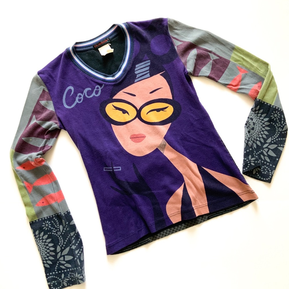 Vintage Custo Barcelona Coco Copyright Art Shirt S